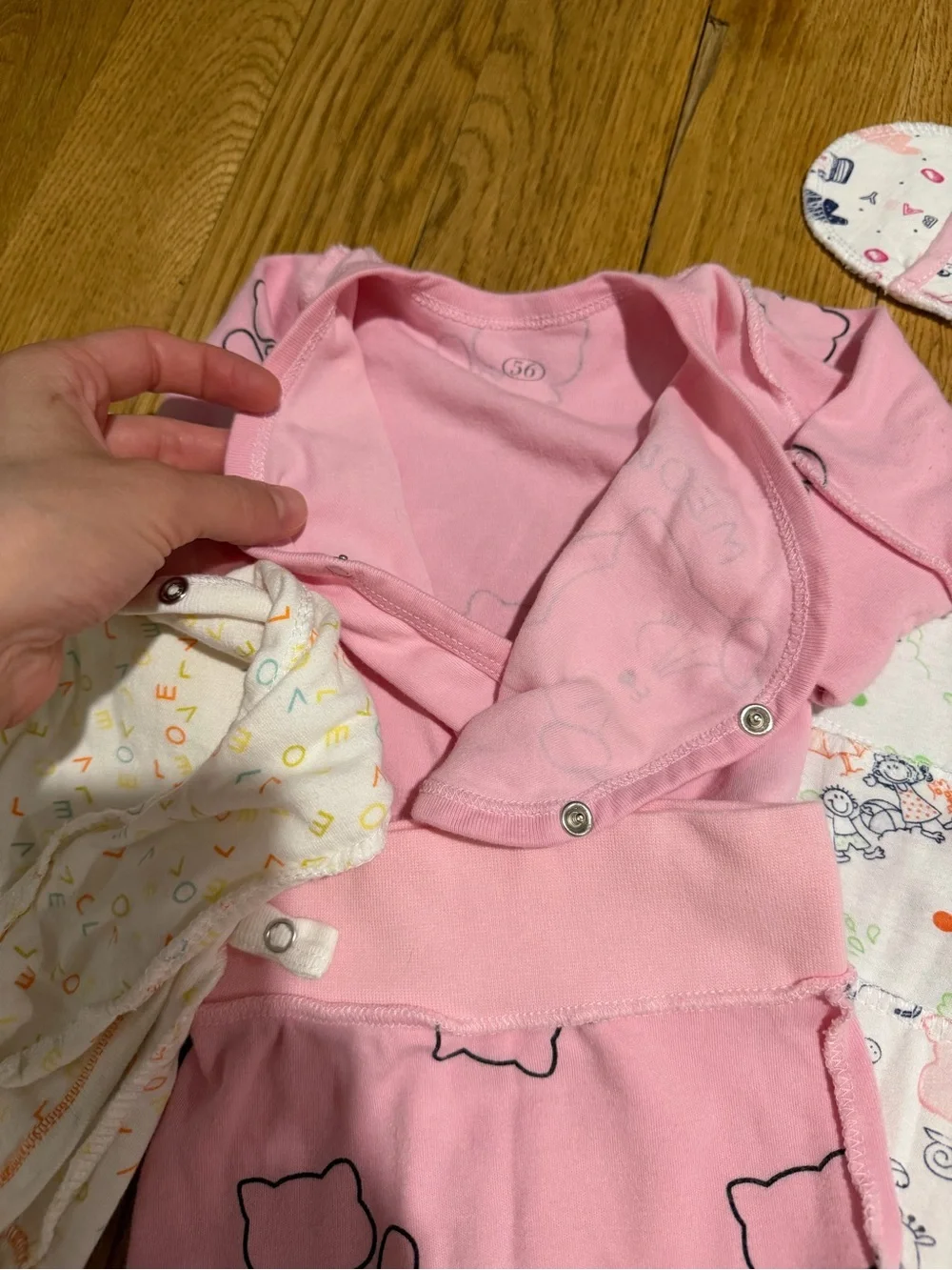 Bundle of newborn 0-3M cotton sets going home outfits